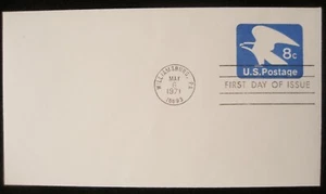 United States Stamps 1971 Embossed Postage Pre-Paid First Day of Issue Envelope - Picture 1 of 4
