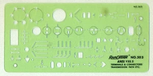 Rapidesign Template #303 Electrical TERMINALS & CONNECTORS ANSI Y32.2 - Picture 1 of 1