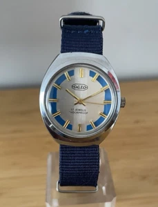 Nice Unusual Vintage OCTO Mens Watch 17 Jewel Manual Wind 35mm VGC - Picture 1 of 22