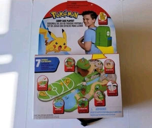 2020 Pokemon Carrying Case Playset (Medium) Portable Green Backpack - Picture 1 of 5