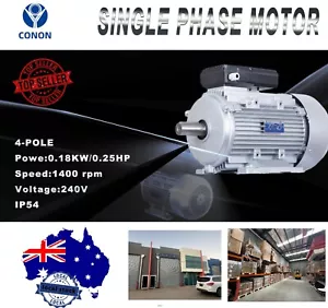 0.18kw/ 0.25HP 1400rpm 11mm REVERSIBLE CS Electrical motor single phase 240v - Picture 1 of 14