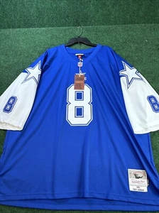 New Mitchell & Ness Legacy Troy Aikman Dallas Cowboys 1995 Jersey Size 4XL. Blue - Picture 1 of 9