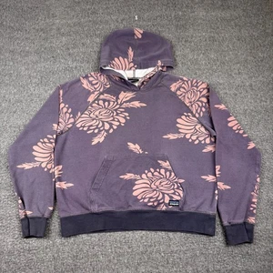 Patagonia Valley Sweatshirt Womens Medium Purple Hoodie Outdoors Floral Pullover - Picture 1 of 8