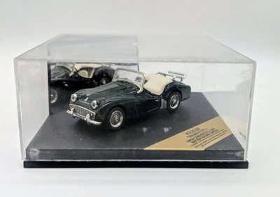 1957 Triumph TR3A Vitesse 1/43 Scale - Green in Display Case VCC99028 - Image 1 of 4