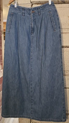 Falda vaquera vintage tallada con volantes talla 6 años 80 hecha en EE. UU. armario grapa. Vaquera Foto 1 de 4