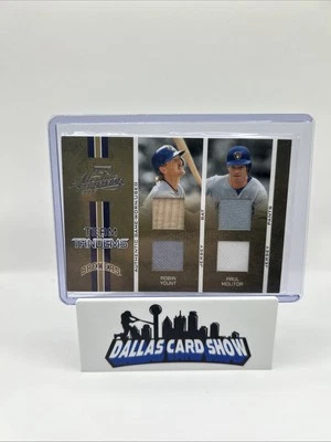 2005 Playoff Memorabilia Team Tandems Robin Yount & Paul Molitor /125 - Image 1 of 2