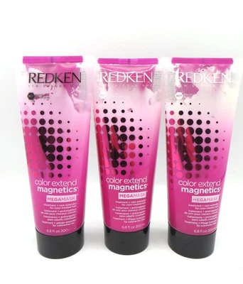 REDKEN COLOR EXTEND MAGNETICS MEGA MASK 6.8 OZ (Lot of 3) - Image 1 of 2