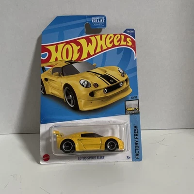 Hot Wheels 2022: Lotus Sport Elise - HW fresco de fábrica - 6/10 - amarillo Foto 1 de 4