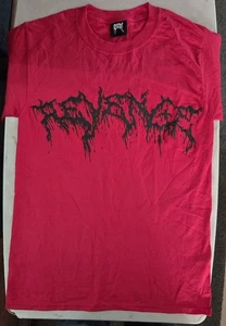REVENGE Red Embossed Design T-Shirt Size Small Street Wear - GOOD SHAPE - Picture 1 of 8