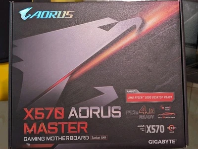 Gigabyte X570 AORUS MASTER AMD AM4 + AMD Ryzen 9 5900x CPU - Image 1 of 4