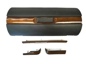 Mercedes W123 A1236801671 coperchio vano portaoggetti listelli in legno nero - Picture 1 of 12