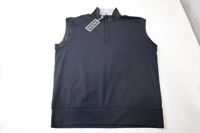 Bobby Jones Golf 1/4 Zip Vest  Mens Size  Large Black Regular 936C New  01301889 - Image 1 of 4