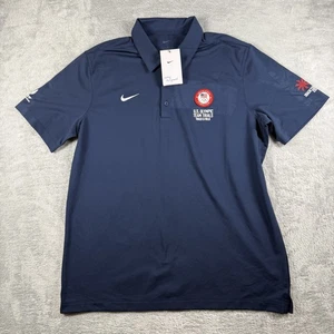 US Olympic Team Shirt Mens Large Track Field Nike Dri Fit Certified Official - Picture 1 of 17