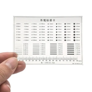 Appearance Standard Card Gauge Point Gauge Film Stain Comparison Card_D - Picture 1 of 5