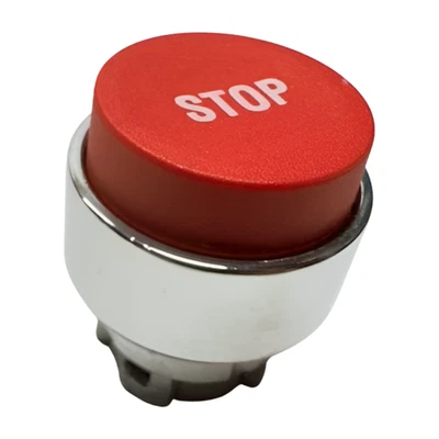 Advance Controls 22 mm rojo elevado tapa plana pulsador momentáneo con STOP Legend Foto 1 de 4