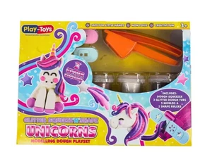 Glitter Unicorn Dough Set - Non-Toxic Modelling Clay for Kids | Squeeze & Shape - Picture 1 of 3