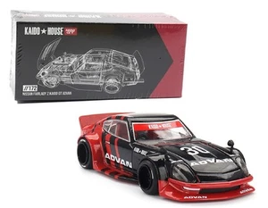 Kaido House x Mini GT 1:64 Nissan Fairlady Z Kaido GT Advan Black Red KHMG172 - Picture 1 of 4