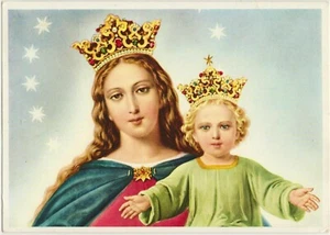 MARIA AUSILIATRICE - QUADRO NEL SANTUARIO DI TORINO 1971 - Picture 1 of 1