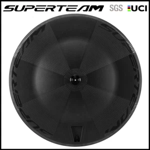 SuperteamCarbon Bike Disc Wheel 700C Track/Road Bike Disc Rear Wheel Fixed Gear - Picture 1 of 8