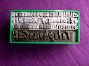 Letterpress Printing Adana TYPE Miscellaneous SORTS & Telephone Call (36pt) - Picture 1 of 1