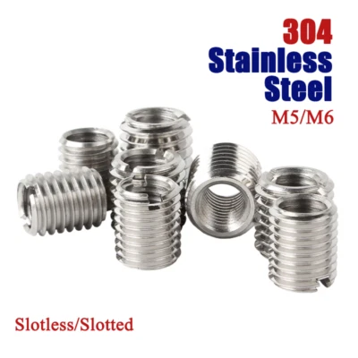 M5-M6 Sleeve Thread Adapters 304 Stainless Steel Threaded Inserts Reducing Nut - Image 1 of 4