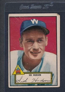 1952 Topps Black #060 Sid Hudson Senators Poor *27 - Bild 1 von 1