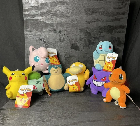 Pokemon Pikachu Squirtle Charmander Snorlax Bulbasaur Gengar Stuffed Plush Toys Cover