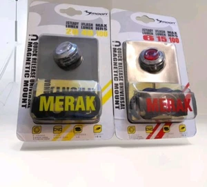 Moon Merak Juego de luces LED delanteras y traseras para bicicleta Luz trasera de cabeza magnética de aleación - Imagen 1 de 3