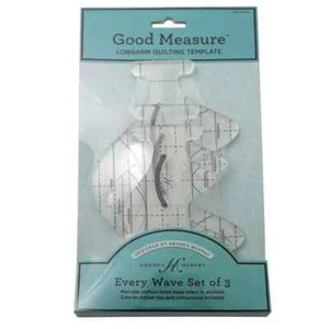 Good Measure A. Murphy Every Wave 3er Set Vorlagen Langarm Quiltschablone - Bild 1 von 2