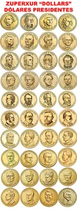 DOLAR PRESIDENCIAL ESTADOS UNIDOS USA CECA MINT P D S PROOF DOLLAR PRESIDENTE - Imagen 1 de 42