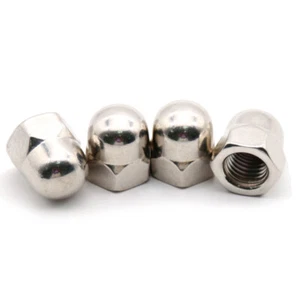M10*1.25mm Fine Pitch Thread Dome Nuts Cap Acorn Nuts-304 A2 Stainless Steel - Picture 1 of 4