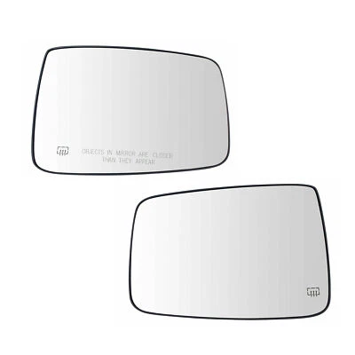 LH+RH Pair Exterior Mirror Glass W/ Power Heated for Dodge Ram 1500 2500 — 第 1/4 张图片