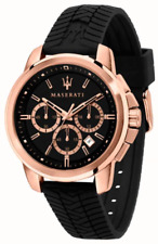 Men's Watch Maserati SUCCESSO Silicone Black R8871621012 and Original