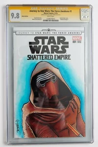 Chris Thorne Star Wars Handskizze und signiert 9.8 CGC - Bild 1 von 2