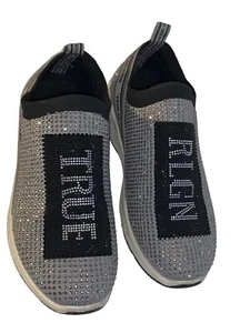 True Religion Aurelia Women's Embellished Knit Logo Slip On Sneakers Sz 8 - Picture 1 of 7