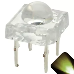 50 x LED 5mm Domo Superflux Cálido Suave Blanco Piraña LED Letrero Luces Super Flujo - Imagen 1 de 2