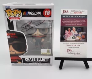 CHASE ELLIOTT SIGNED FUNKO POP JSA NASCAR TEAM HENDRICKS HOOTERS PROOF - Picture 1 of 8