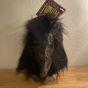 Adult latex Gorilla Mask Forum Masks Brand New Halloween Mask - Picture 1 of 8