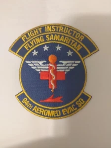94th AEROMED EVACUATION SQ. --FLIGHT INSTRUCTOR--FLYING SAMARITAN 3 1/4 X 3 Inch - Picture 1 of 4