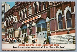 Tarjeta postal continental 1972 Nashville Tennessee Grand Ole Opery House #0069 - Imagen 1 de 2