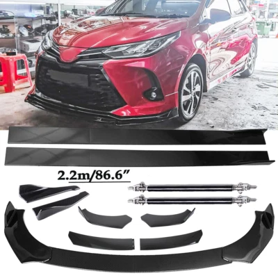 Front Lip Chin Bumper Body Kits 86.6" Side Skirt For Toyota Yaris /iA Body Kits Foto 1 de 4