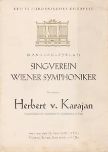 KARAJAN Bach Hübner Cello Grümmer Höffgen signed Vienna 1958 - Picture 1 of 2