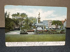 Cartolina The Fountain Bushnell Park Hartford, Connecticut - Foto 1 di 2