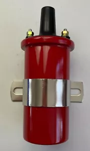 Bobina roja de 45.000 voltios para encendido electrónico - sin resistencia - llena de aceite - ¡NUEVA! - Imagen 1 de 4