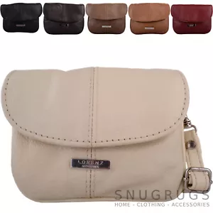 Damen Echtleder Umhängetasche / Leicht Geldbörse Organizer Praktisch Tasche - Bild 1 von 19