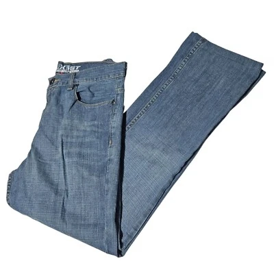 Pantalones de mezclilla Axist para hombre talla 29 X 30 pierna recta tiro medio lavado claro con dobladillo Foto 1 de 4