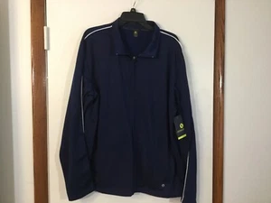 Xersion Men’s Navy Blue Athletic Jacket Coat Polyester Zip Up Size XL NWT - Picture 1 of 4