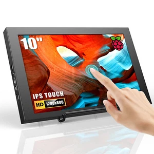 10inch HDMI Touchscreen Monitor USB HDMI VGA Computer Monitor for Raspberry PI - Picture 1 of 8