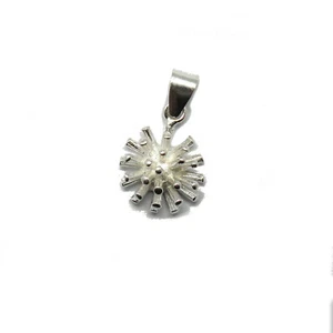Stilvoller echter Sterling Silber Anhänger massiv punziert 925 handgefertigt - Picture 1 of 2