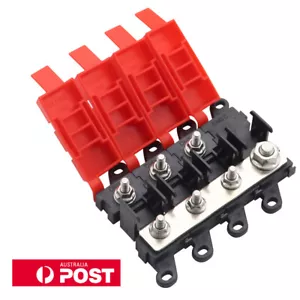 Distribution Block 1 in 3 out 3-way Fuse Holder 200A Multi-pole MIDI Fuse Block - Picture 1 of 15